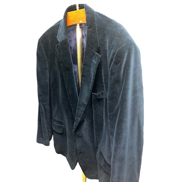 TOMMY HILFIGER MENS SIZE R48
VELVET BLAZER COTTON SILK LAPEL EVENING JACKET - Picture 3 of 6
